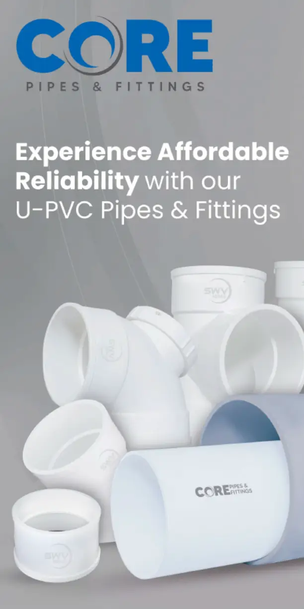 Core U-PVC Pipes and Fittings and Soil Waste Vent System