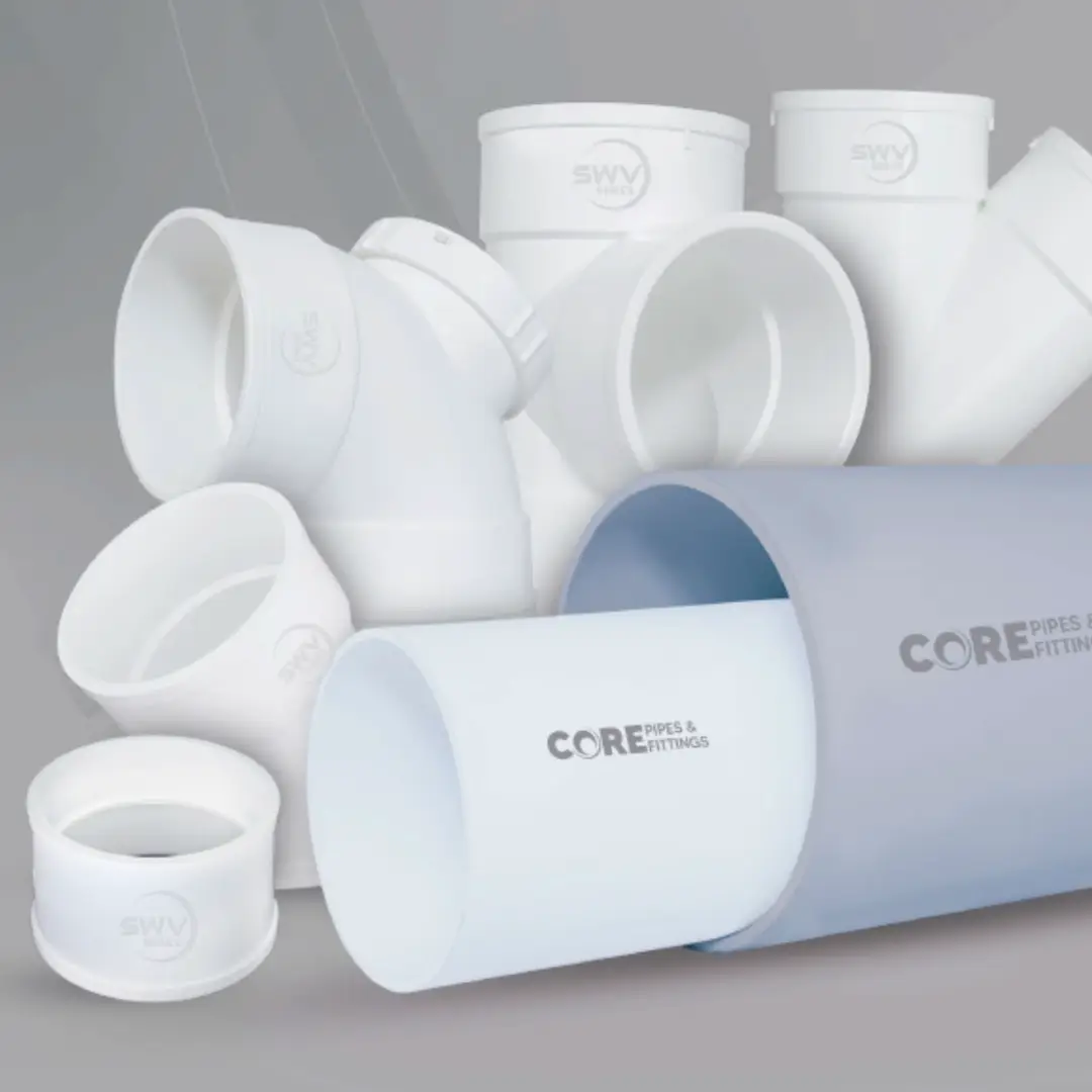Core U-PVC Pipes and Fittings and Soil Waste Vent System